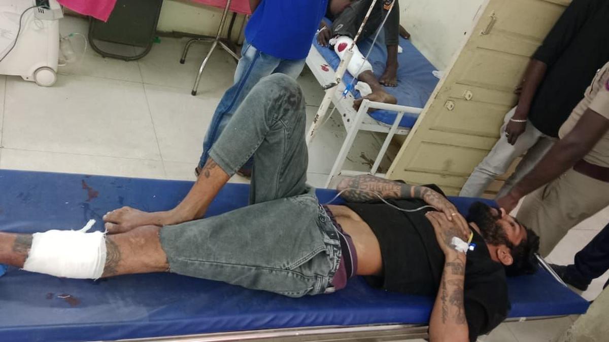 Coimbatore murder Two of 5 arrested accused shot at by Coimbatore